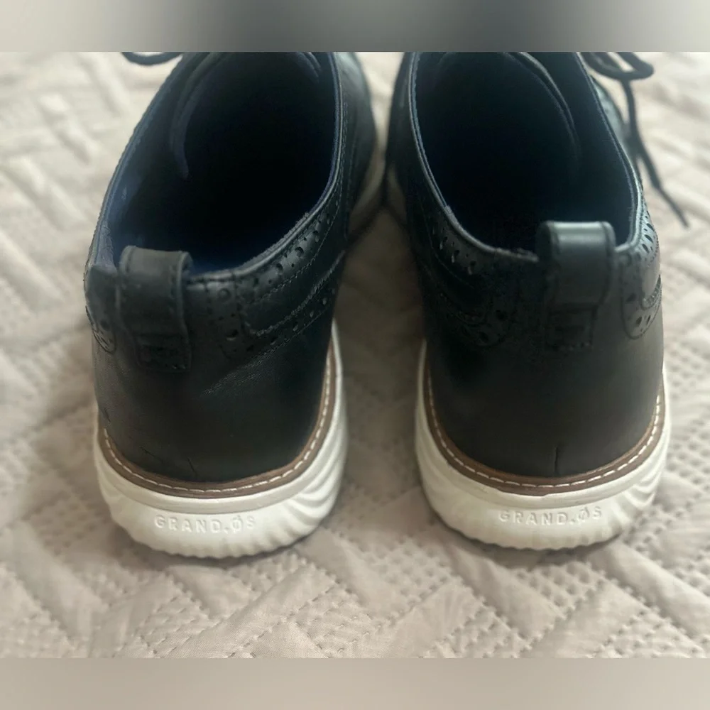 Men’s Cole Haan Black Grand Evolution ShortWing Oxford Shoes Business Casual 13M